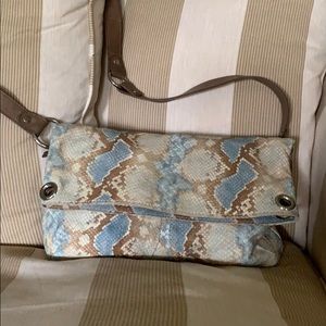 Maurizio Taiuti Python Print Crossbody Bag